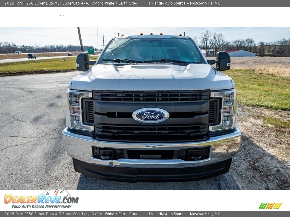 2018 Ford F250 Super Duty XLT SuperCab 4x4 Oxford White / Earth Gray Photo #9