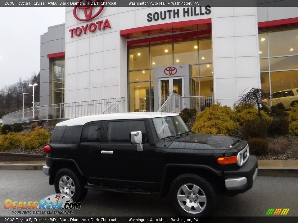 2008 Toyota FJ Cruiser 4WD Black Diamond / Dark Charcoal Photo #2