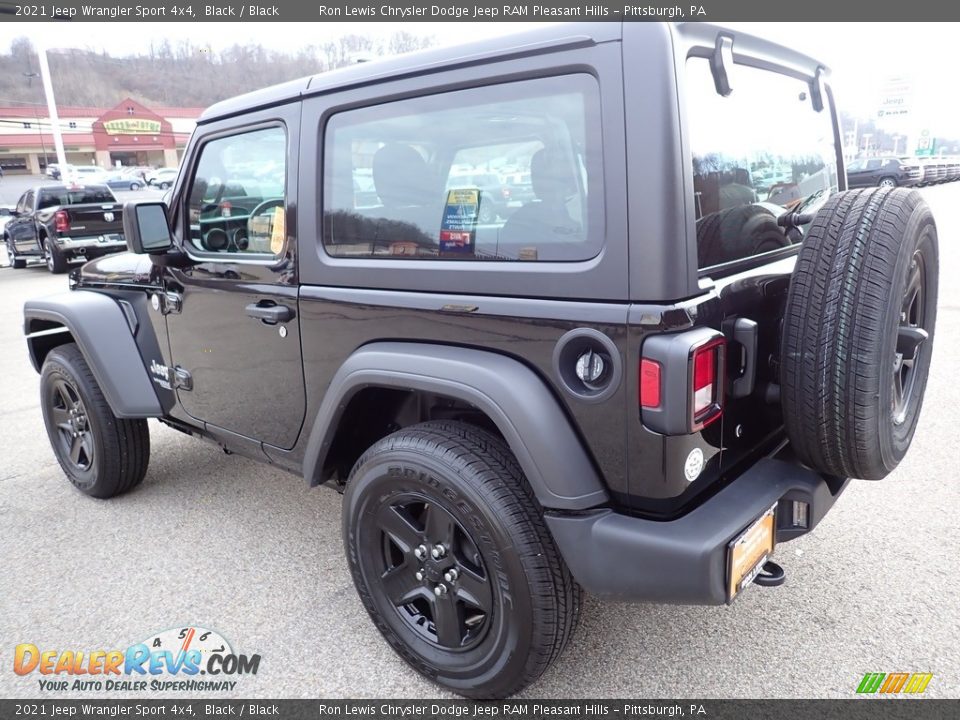 2021 Jeep Wrangler Sport 4x4 Black / Black Photo #3