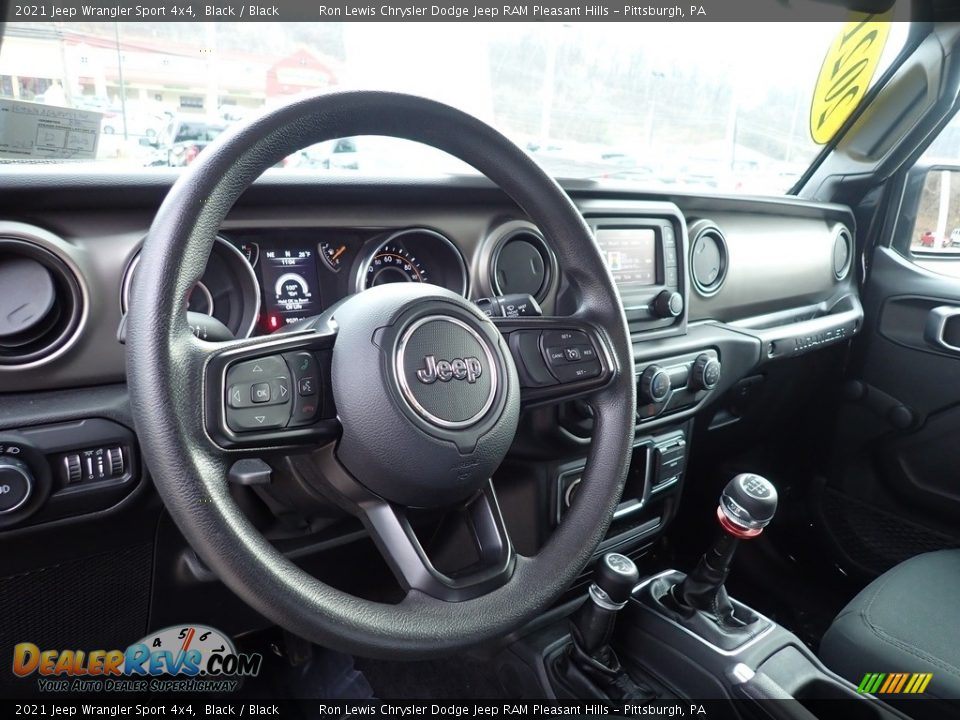 2021 Jeep Wrangler Sport 4x4 Black / Black Photo #13