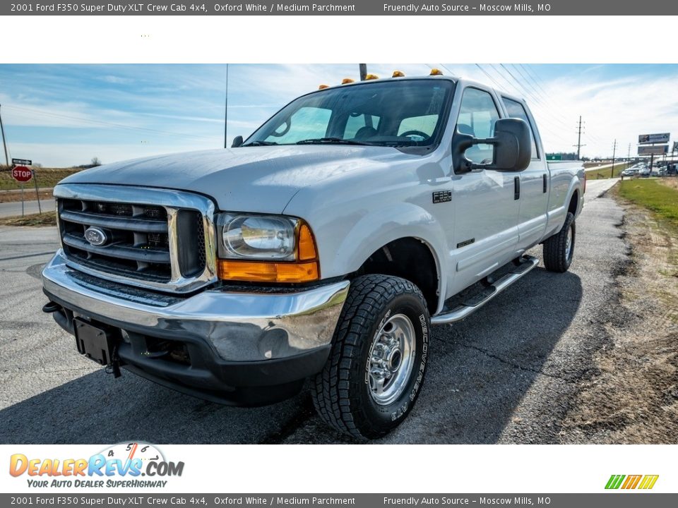 Oxford White 2001 Ford F350 Super Duty XLT Crew Cab 4x4 Photo #8