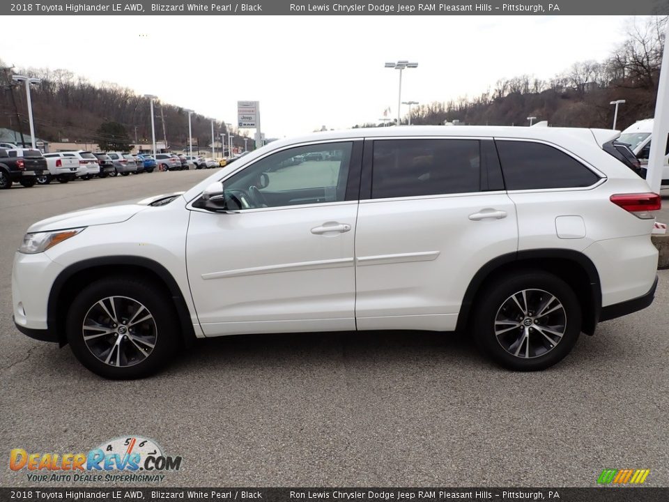 2018 Toyota Highlander LE AWD Blizzard White Pearl / Black Photo #2