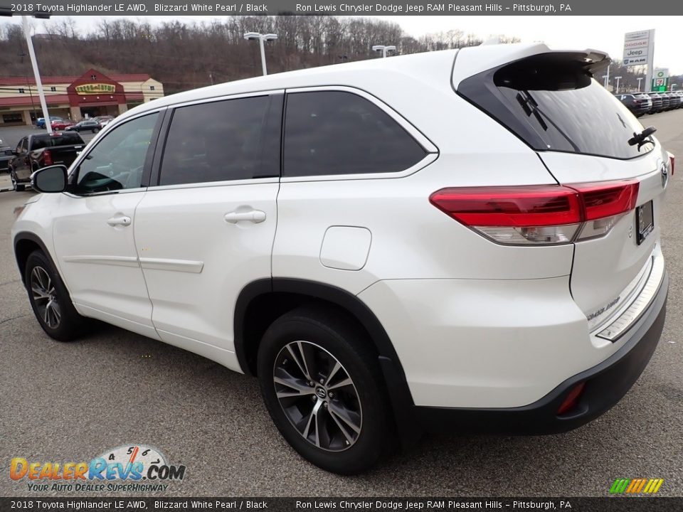 2018 Toyota Highlander LE AWD Blizzard White Pearl / Black Photo #3