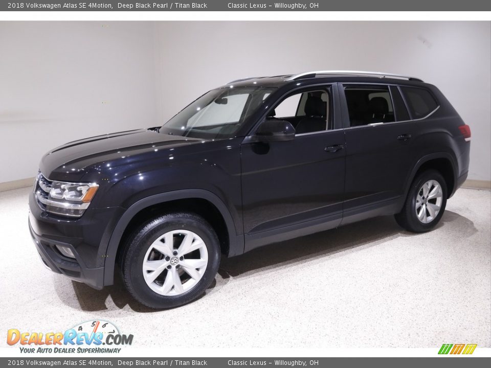 2018 Volkswagen Atlas SE 4Motion Deep Black Pearl / Titan Black Photo #3