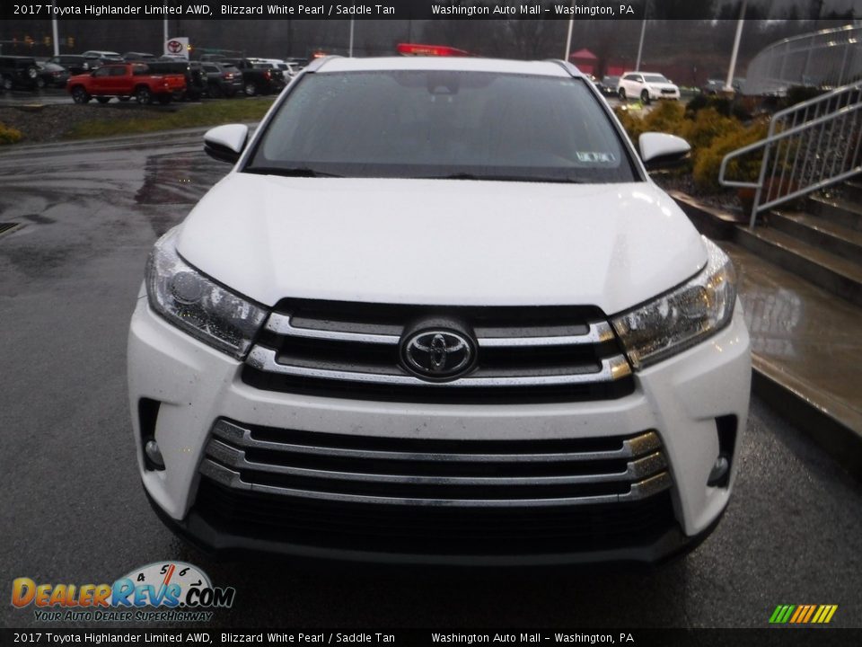 2017 Toyota Highlander Limited AWD Blizzard White Pearl / Saddle Tan Photo #11