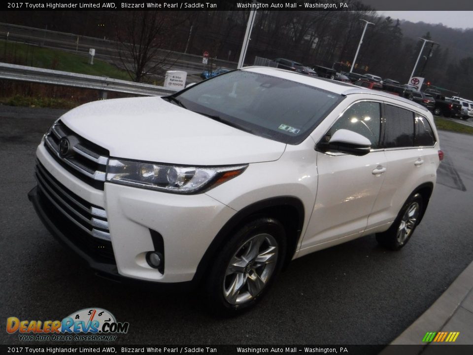 2017 Toyota Highlander Limited AWD Blizzard White Pearl / Saddle Tan Photo #12