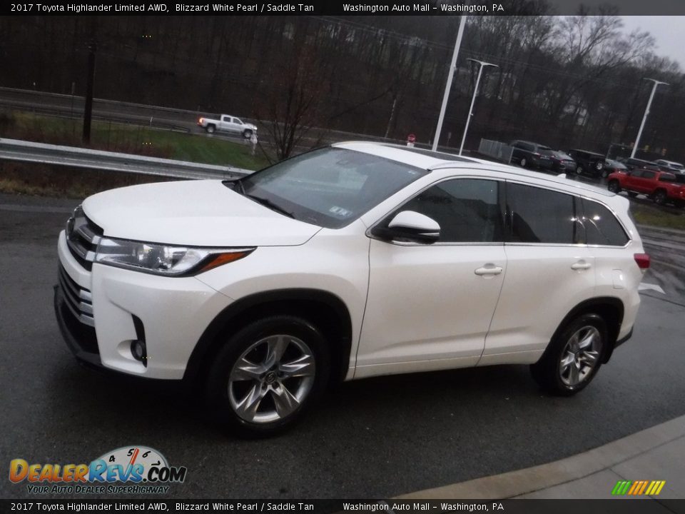 2017 Toyota Highlander Limited AWD Blizzard White Pearl / Saddle Tan Photo #13