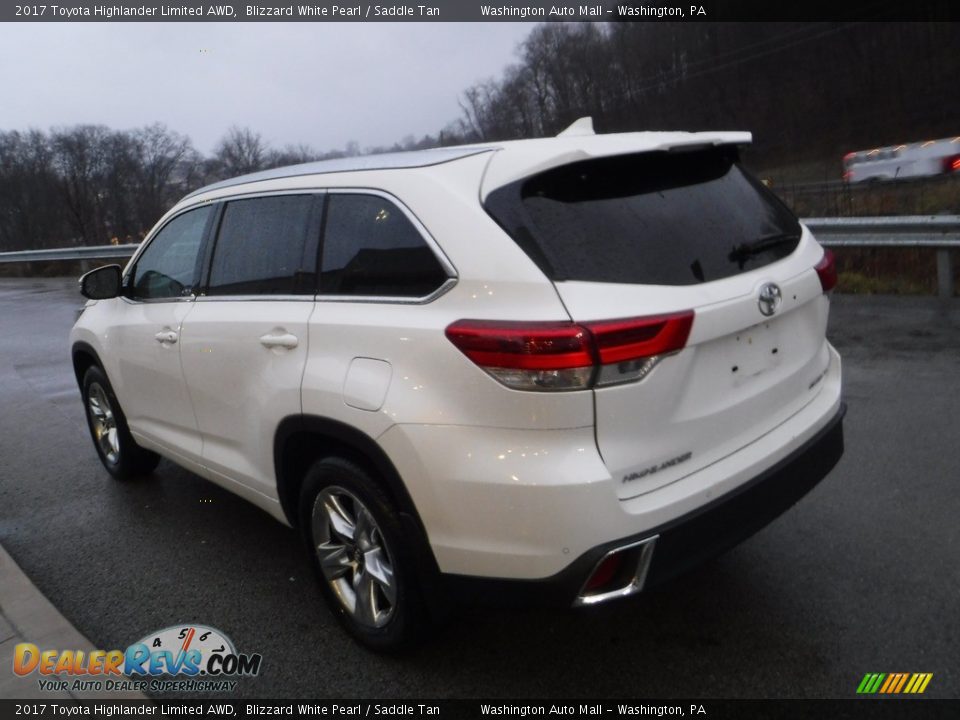 2017 Toyota Highlander Limited AWD Blizzard White Pearl / Saddle Tan Photo #14