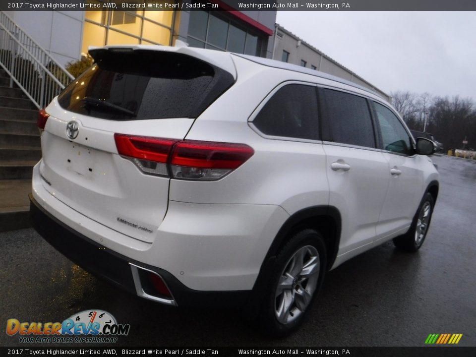 2017 Toyota Highlander Limited AWD Blizzard White Pearl / Saddle Tan Photo #16