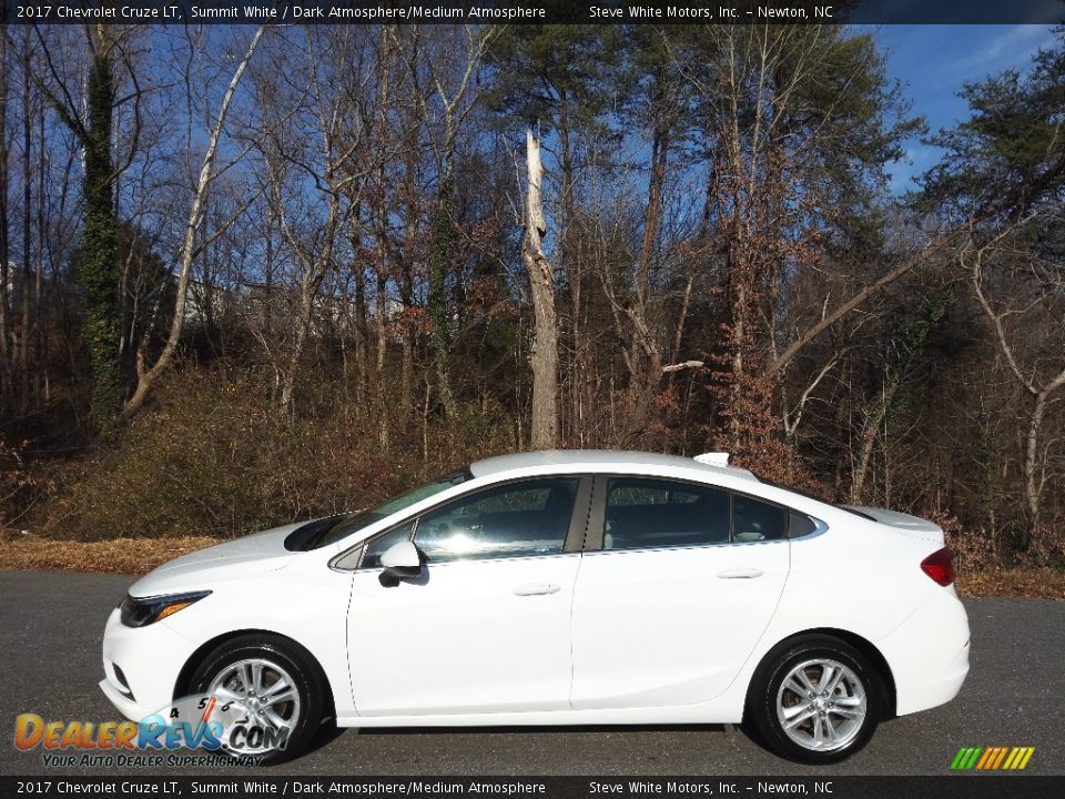 2017 Chevrolet Cruze LT Summit White / Dark Atmosphere/Medium Atmosphere Photo #1