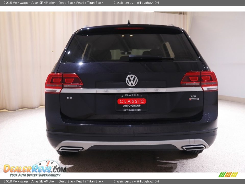 2018 Volkswagen Atlas SE 4Motion Deep Black Pearl / Titan Black Photo #18