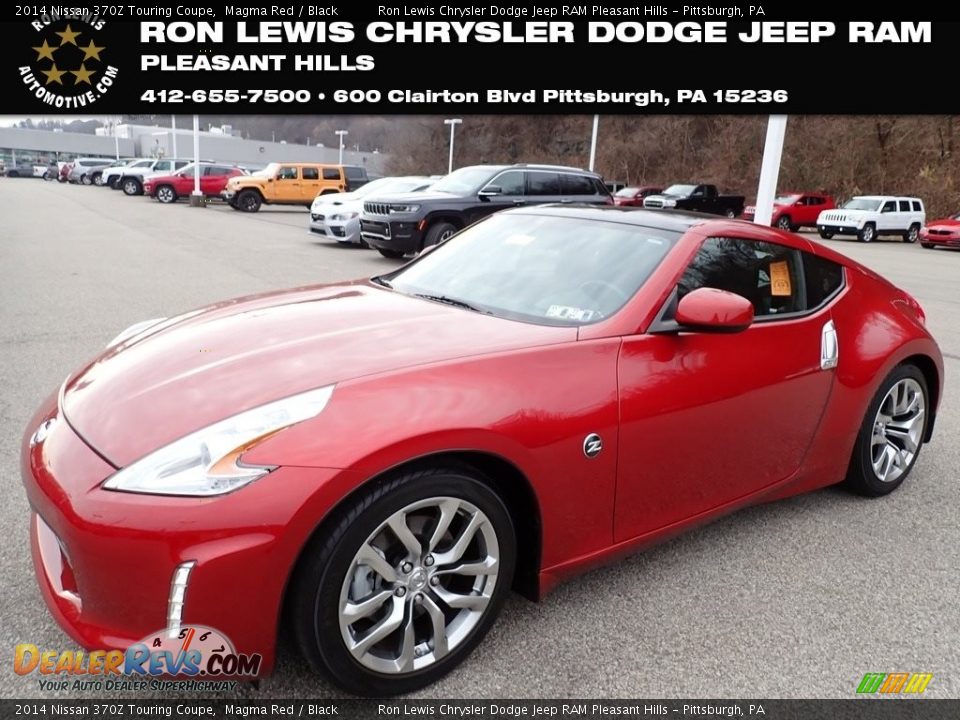 2014 Nissan 370Z Touring Coupe Magma Red / Black Photo #1