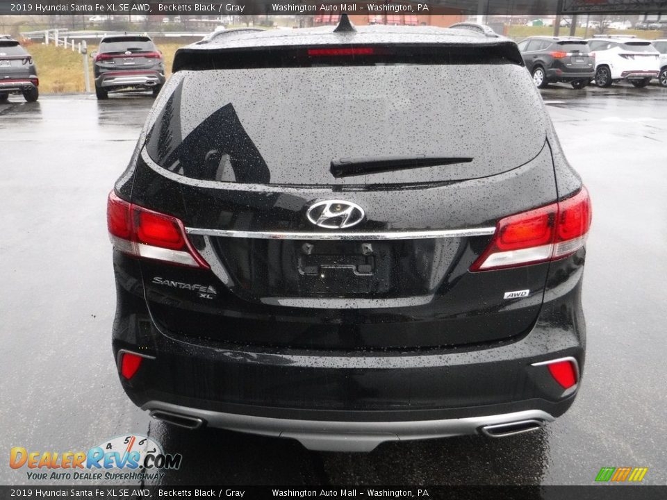 2019 Hyundai Santa Fe XL SE AWD Becketts Black / Gray Photo #8