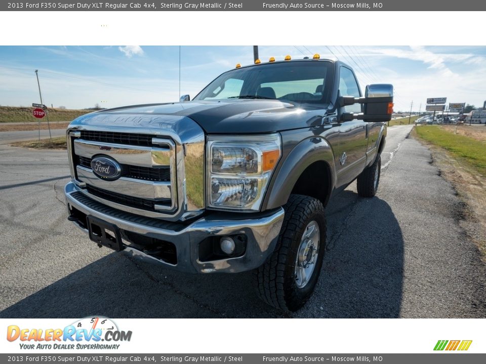 2013 Ford F350 Super Duty XLT Regular Cab 4x4 Sterling Gray Metallic / Steel Photo #8