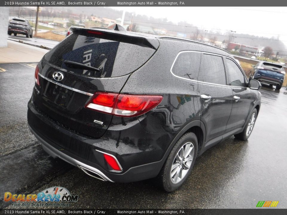 2019 Hyundai Santa Fe XL SE AWD Becketts Black / Gray Photo #9