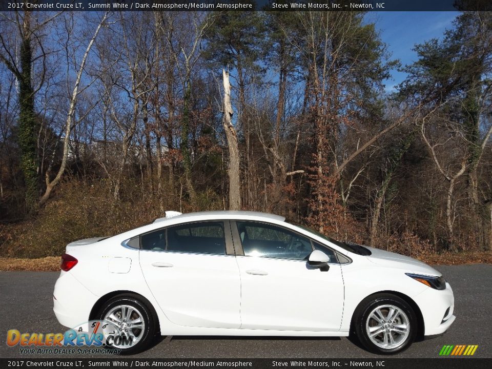 2017 Chevrolet Cruze LT Summit White / Dark Atmosphere/Medium Atmosphere Photo #6