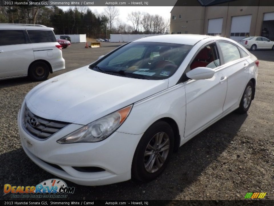 2013 Hyundai Sonata GLS Shimmering White / Camel Photo #1