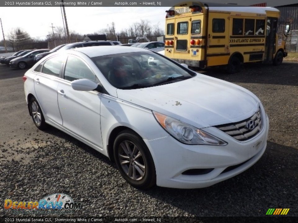 2013 Hyundai Sonata GLS Shimmering White / Camel Photo #3