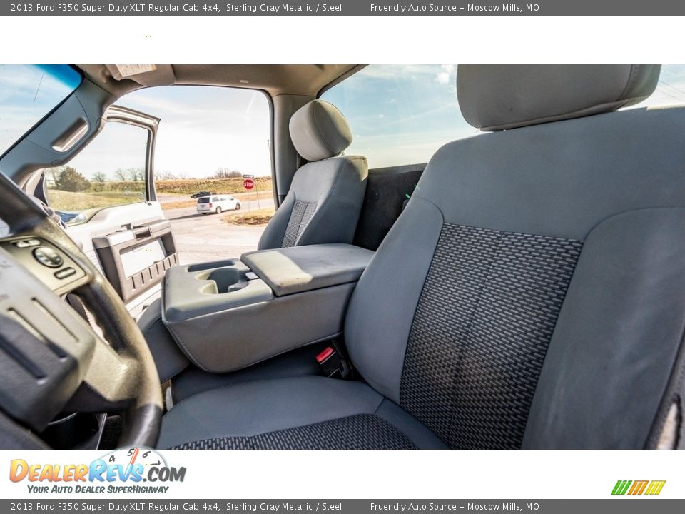 Front Seat of 2013 Ford F350 Super Duty XLT Regular Cab 4x4 Photo #17