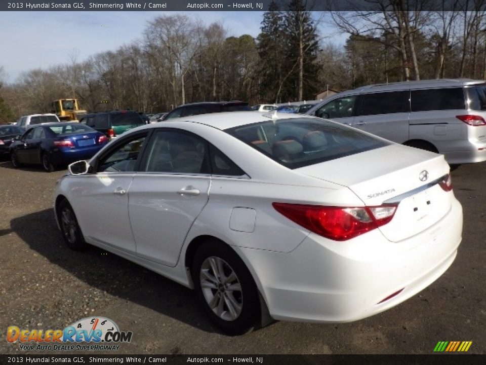 2013 Hyundai Sonata GLS Shimmering White / Camel Photo #5