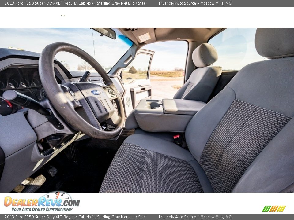 Steel Interior - 2013 Ford F350 Super Duty XLT Regular Cab 4x4 Photo #18