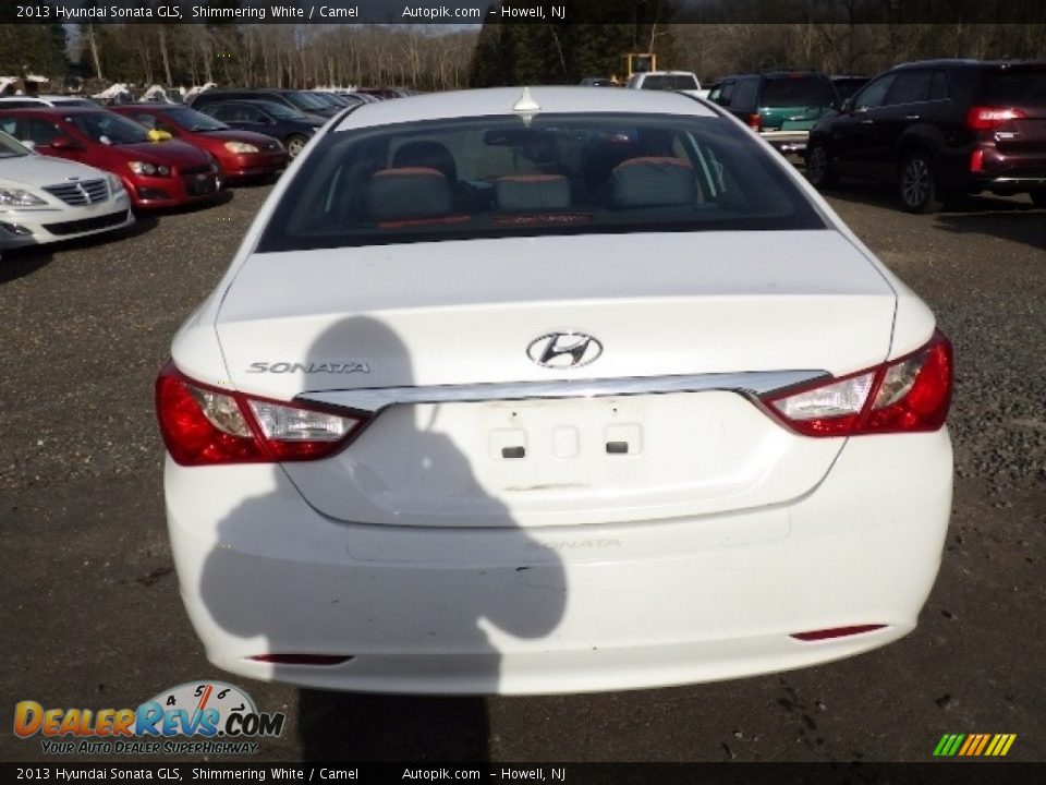 2013 Hyundai Sonata GLS Shimmering White / Camel Photo #6