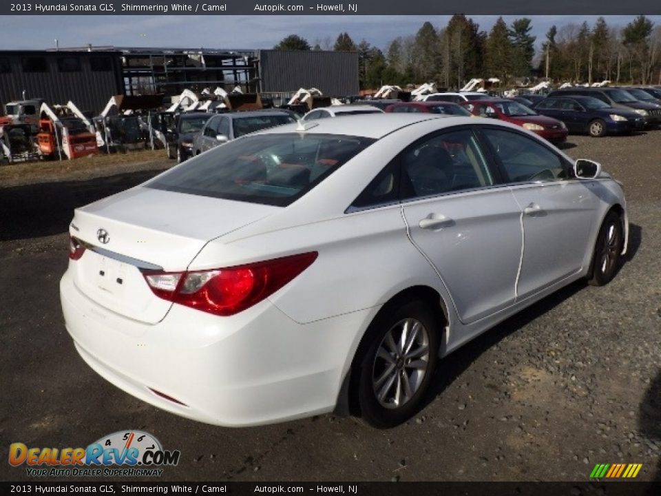 2013 Hyundai Sonata GLS Shimmering White / Camel Photo #7