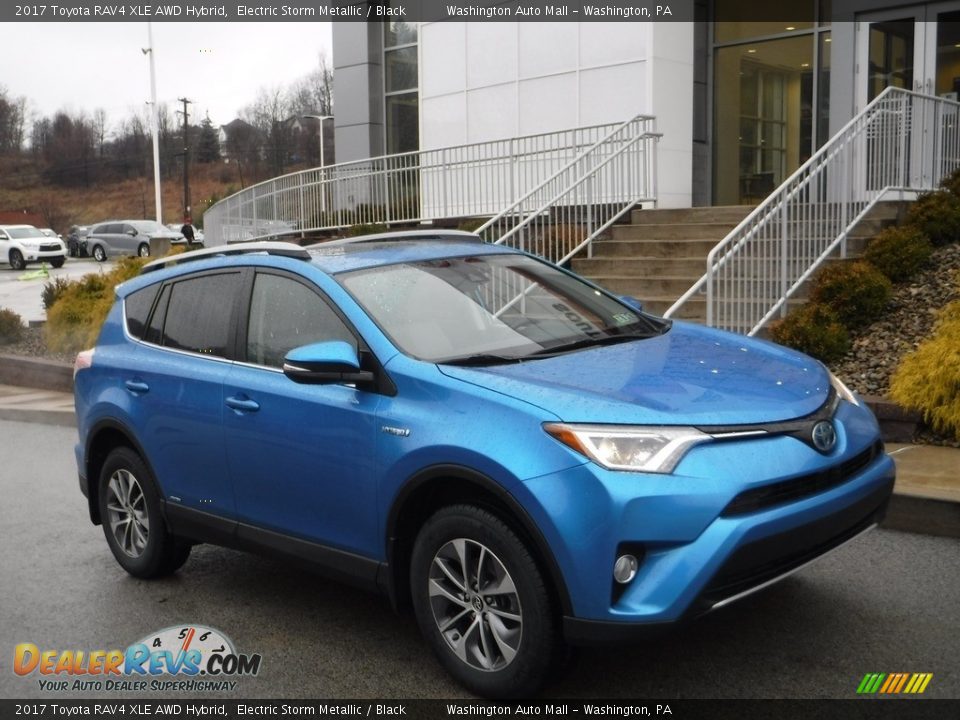 2017 Toyota RAV4 XLE AWD Hybrid Electric Storm Metallic / Black Photo #1