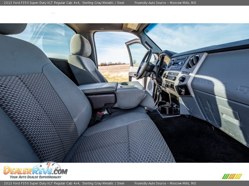 Front Seat of 2013 Ford F350 Super Duty XLT Regular Cab 4x4 Photo #22