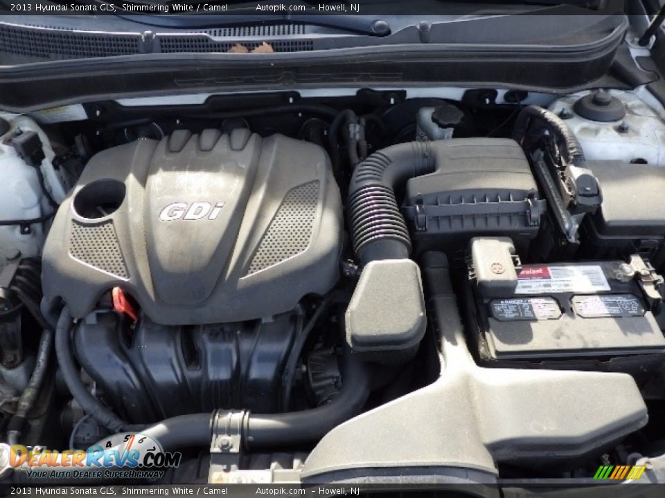 2013 Hyundai Sonata GLS Shimmering White / Camel Photo #14