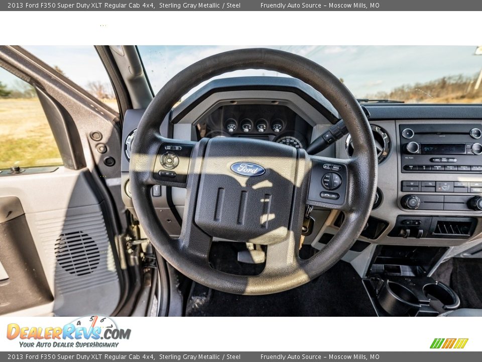 2013 Ford F350 Super Duty XLT Regular Cab 4x4 Steering Wheel Photo #26