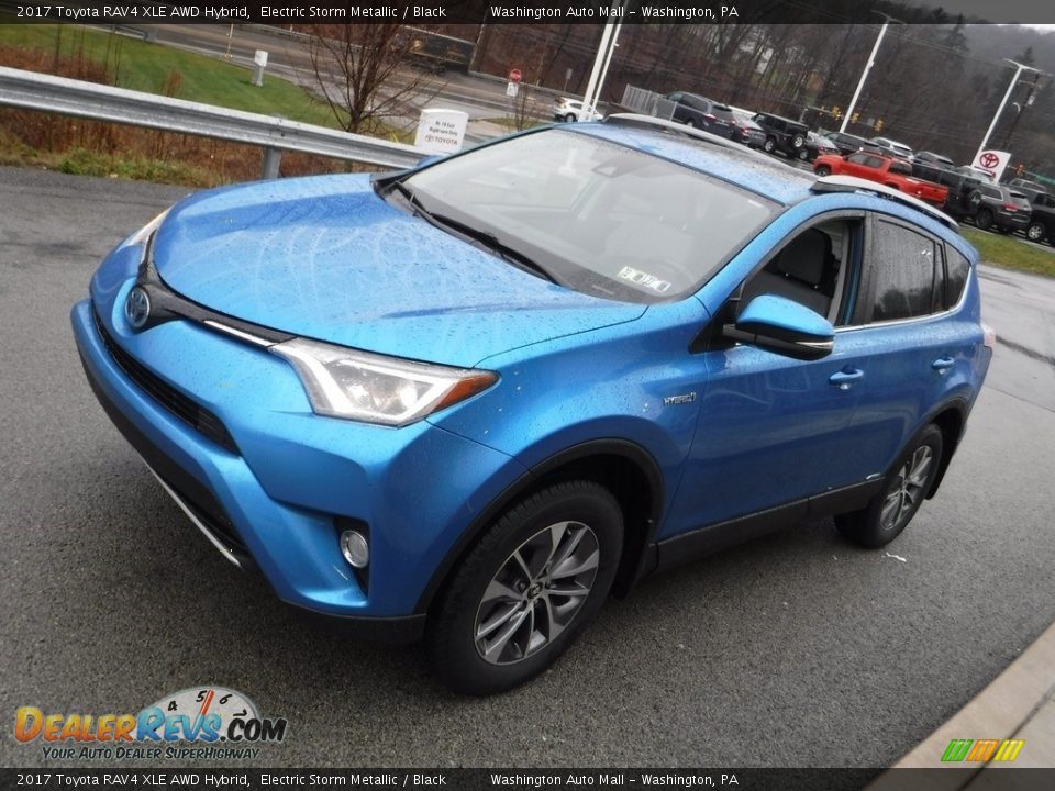 2017 Toyota RAV4 XLE AWD Hybrid Electric Storm Metallic / Black Photo #12