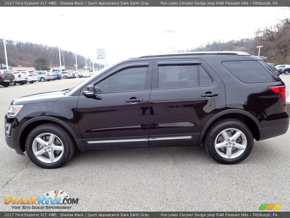 2017 Ford Explorer XLT 4WD Shadow Black / Sport Appearance Dark Earth Gray Photo #2