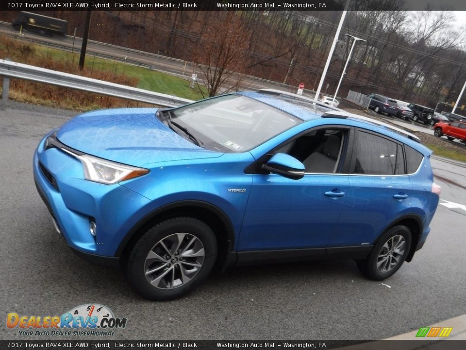 2017 Toyota RAV4 XLE AWD Hybrid Electric Storm Metallic / Black Photo #13