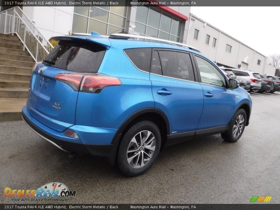 2017 Toyota RAV4 XLE AWD Hybrid Electric Storm Metallic / Black Photo #16