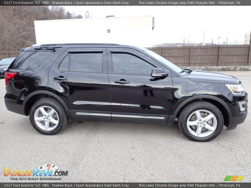 2017 Ford Explorer XLT 4WD Shadow Black / Sport Appearance Dark Earth Gray Photo #7