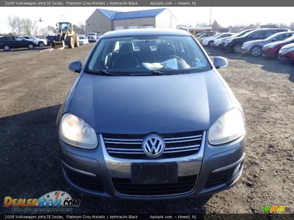 2008 Volkswagen Jetta SE Sedan Platinum Grey Metallic / Anthracite Black Photo #2