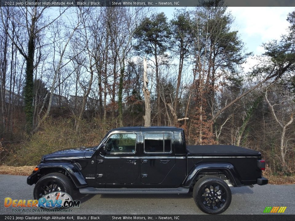 2021 Jeep Gladiator High Altitude 4x4 Black / Black Photo #1