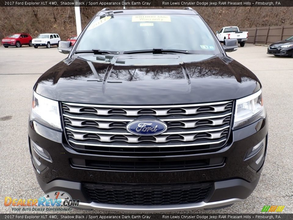 2017 Ford Explorer XLT 4WD Shadow Black / Sport Appearance Dark Earth Gray Photo #9