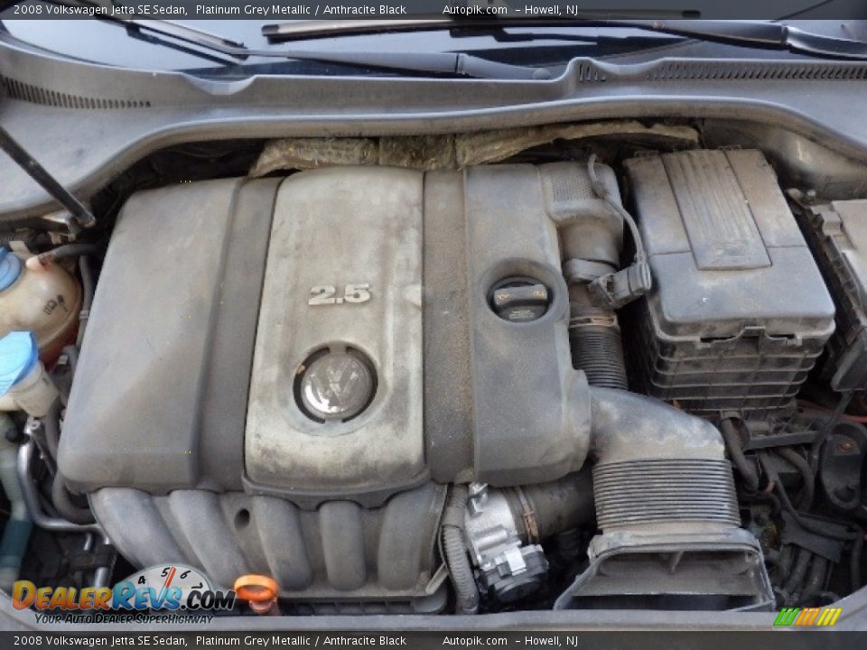 2008 Volkswagen Jetta SE Sedan Platinum Grey Metallic / Anthracite Black Photo #12