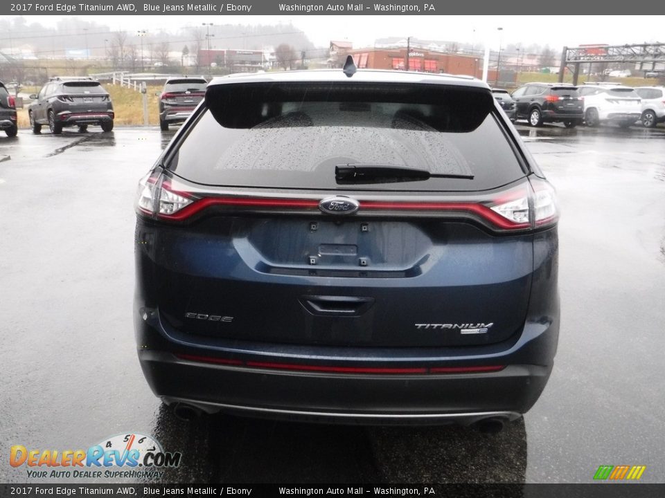 2017 Ford Edge Titanium AWD Blue Jeans Metallic / Ebony Photo #8