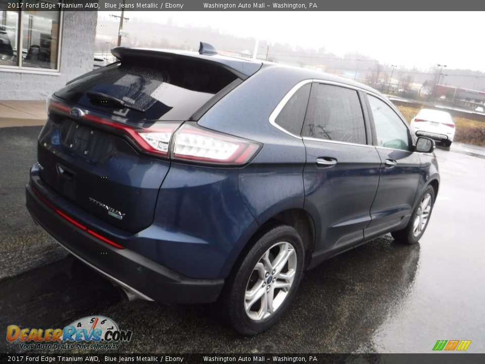 2017 Ford Edge Titanium AWD Blue Jeans Metallic / Ebony Photo #9