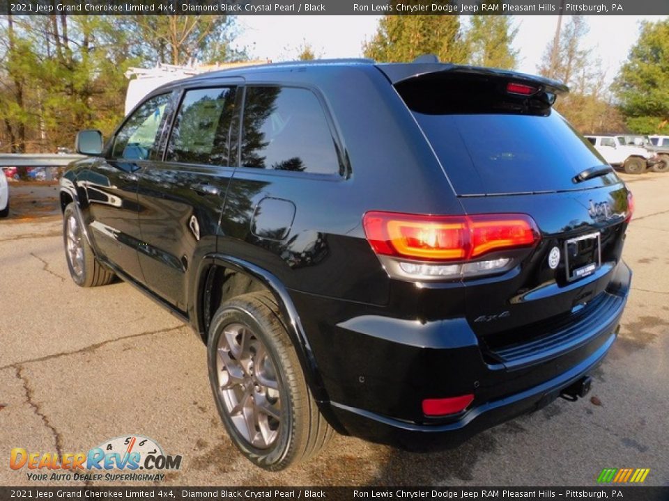 2021 Jeep Grand Cherokee Limited 4x4 Diamond Black Crystal Pearl / Black Photo #8