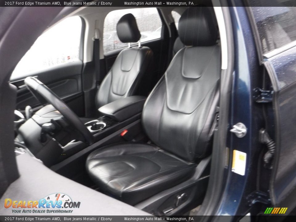 2017 Ford Edge Titanium AWD Blue Jeans Metallic / Ebony Photo #14