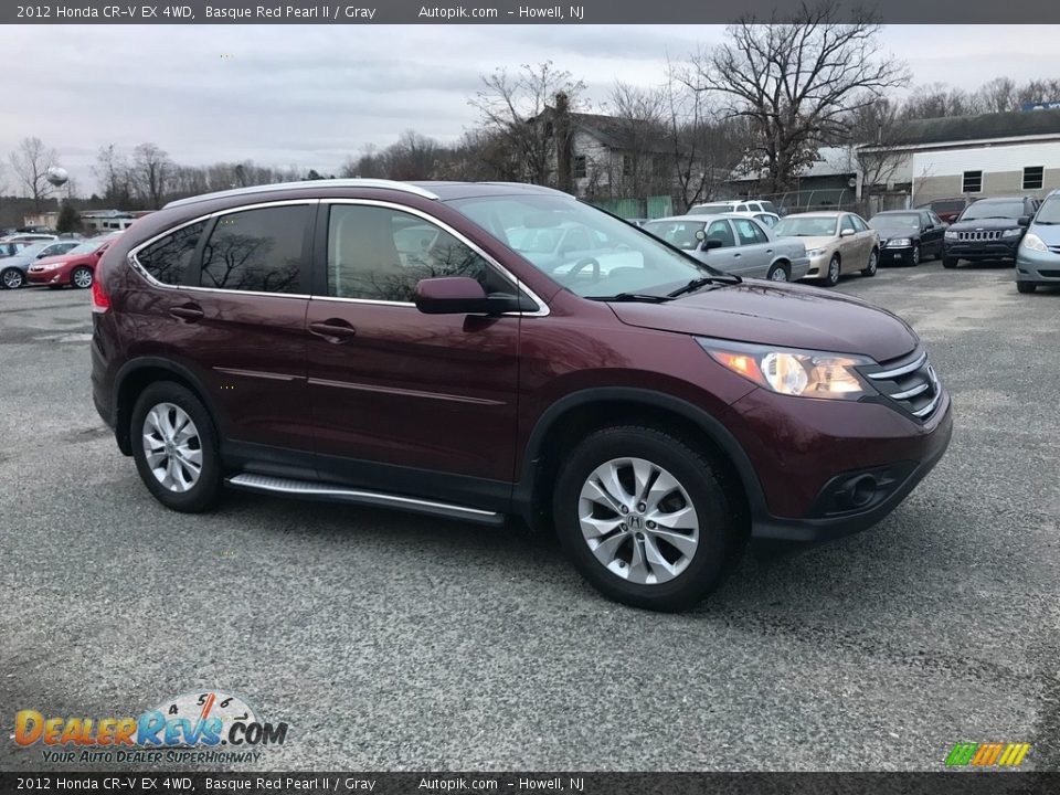 2012 Honda CR-V EX 4WD Basque Red Pearl II / Gray Photo #2