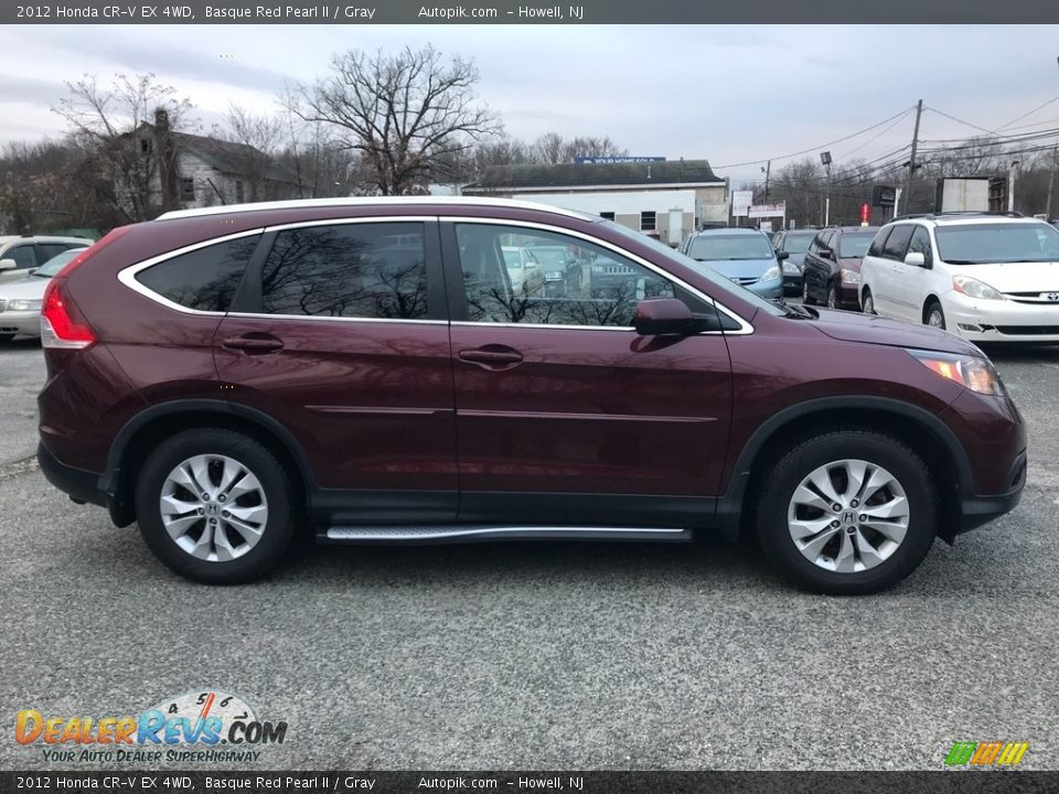 2012 Honda CR-V EX 4WD Basque Red Pearl II / Gray Photo #3