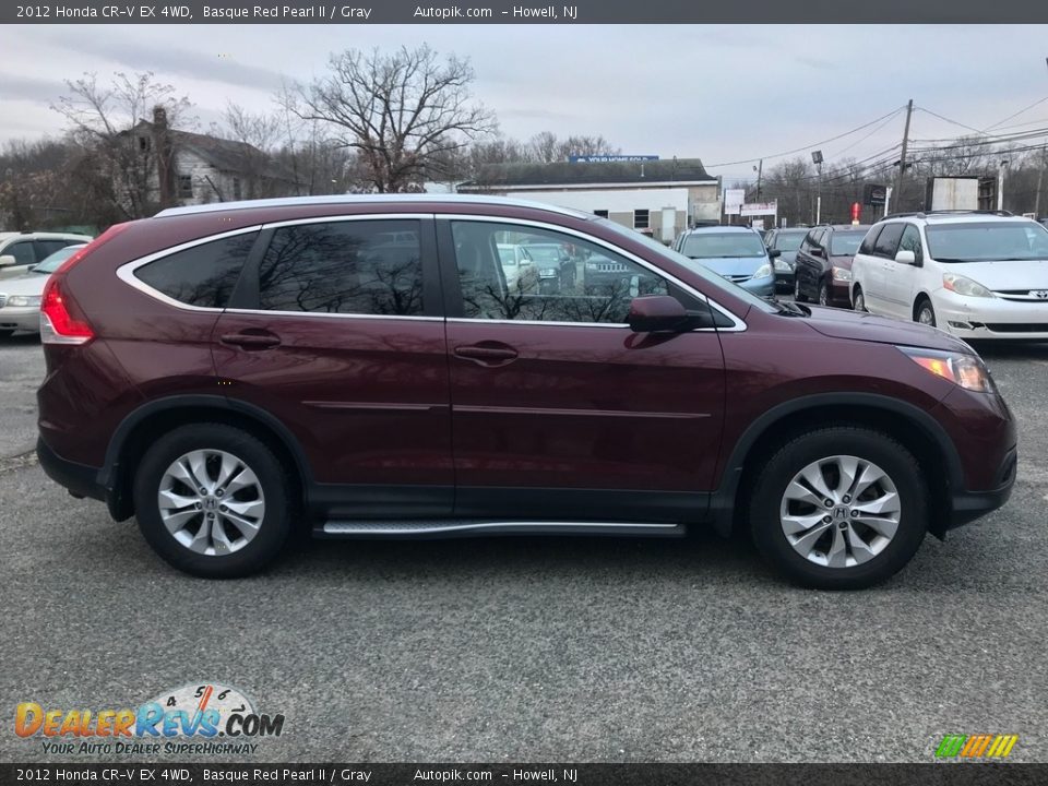 2012 Honda CR-V EX 4WD Basque Red Pearl II / Gray Photo #4