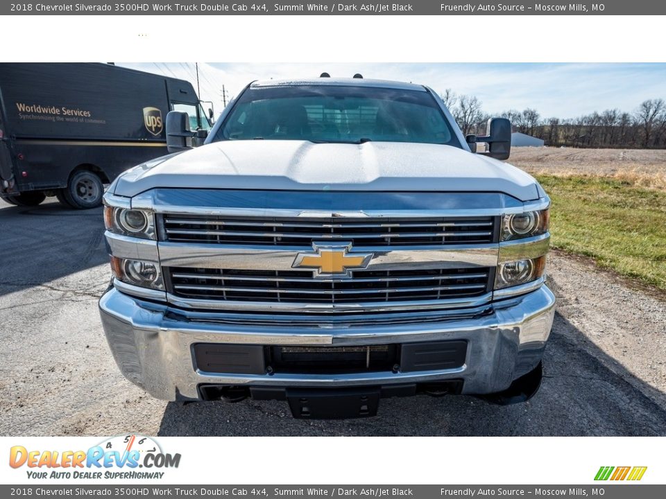 2018 Chevrolet Silverado 3500HD Work Truck Double Cab 4x4 Summit White / Dark Ash/Jet Black Photo #9