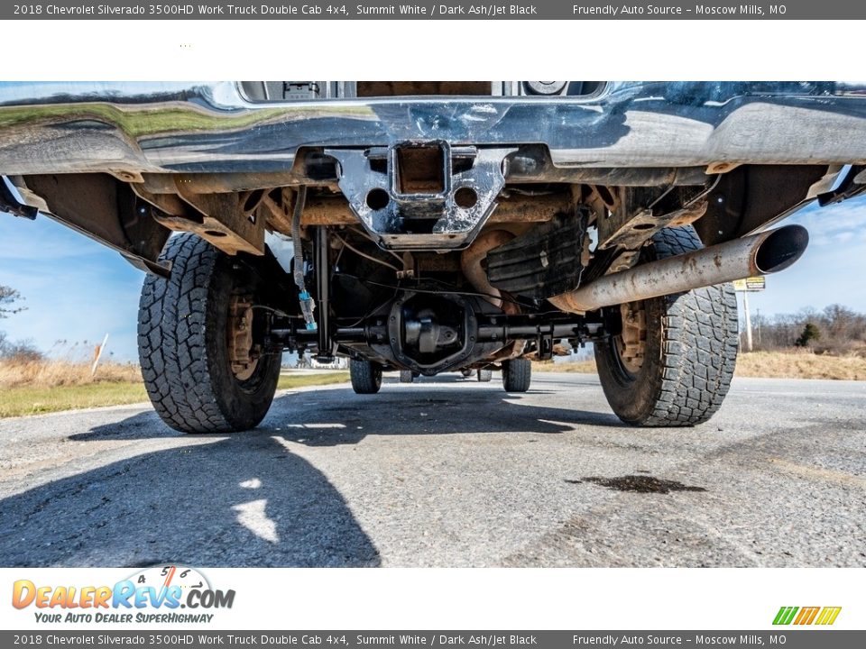 Undercarriage of 2018 Chevrolet Silverado 3500HD Work Truck Double Cab 4x4 Photo #13