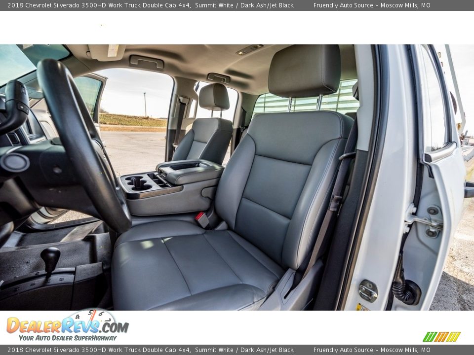 Front Seat of 2018 Chevrolet Silverado 3500HD Work Truck Double Cab 4x4 Photo #17